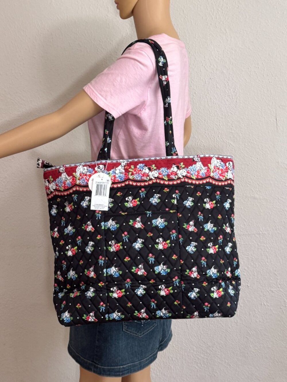 Vera Bradley x Disney 101 Dalmatians Original Premium Cotton Tote NWT